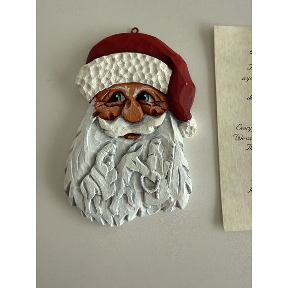 Mary Bowman Christmas In The Ozarks Tree Ornament Life’s Journey Santa Nativity - Picture 1 of 8